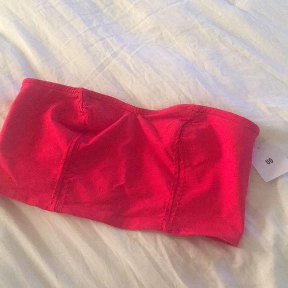 silence + noise Tops - Urban outfitters silence and noise red Crop Top